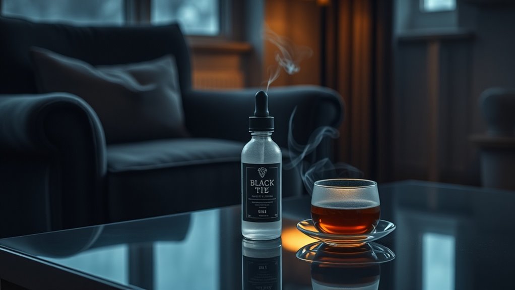 black tie signals calm steady relief