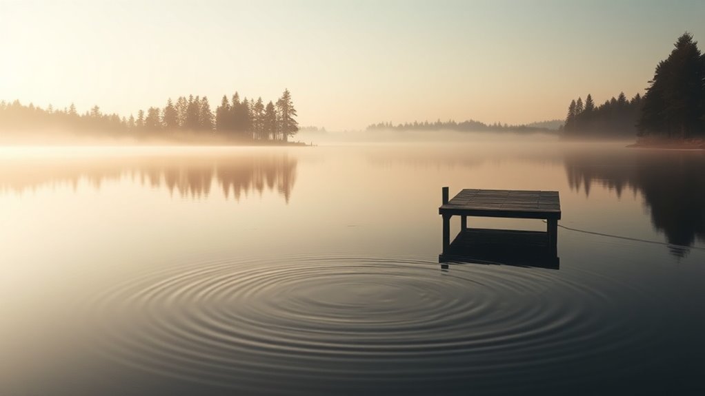calm through deliberate stillness