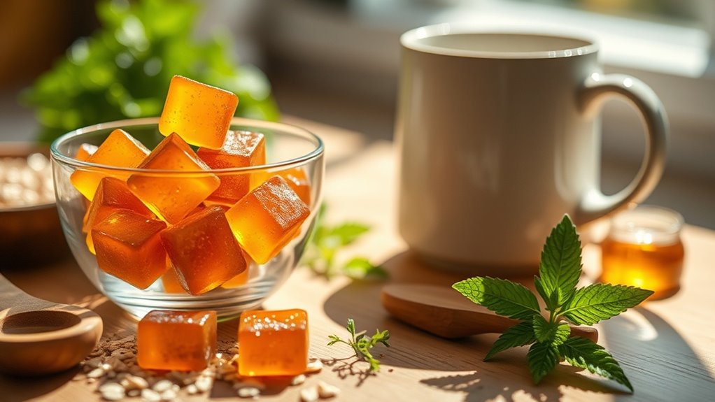 calming routine with hemp gummies