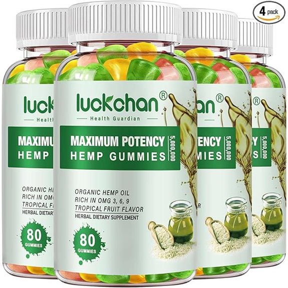 Hemp Gummies: Extra Strength Sleep & Pain Relief (4 Pack)