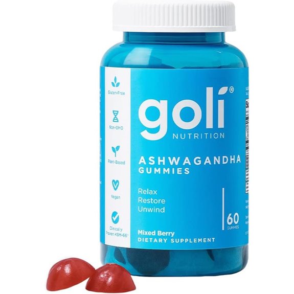 Goli Ashwagandha & Vitamin D Gummies 60 Count