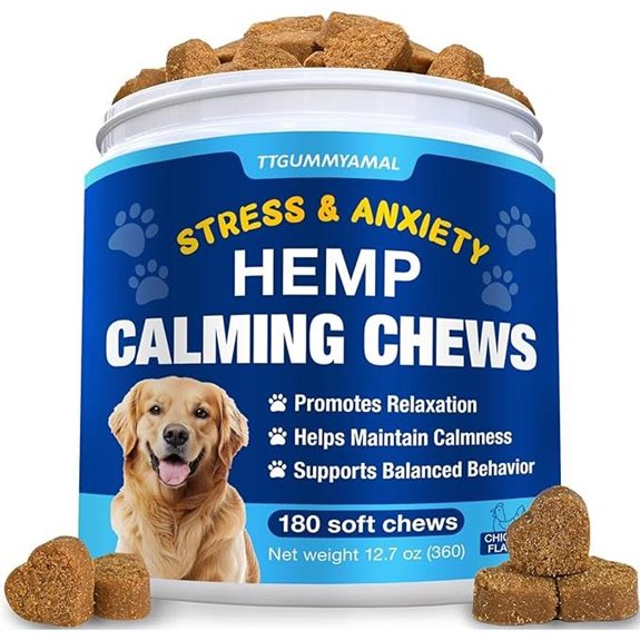 Hemp Calming Chews for Dogs - 170 Treats Treats