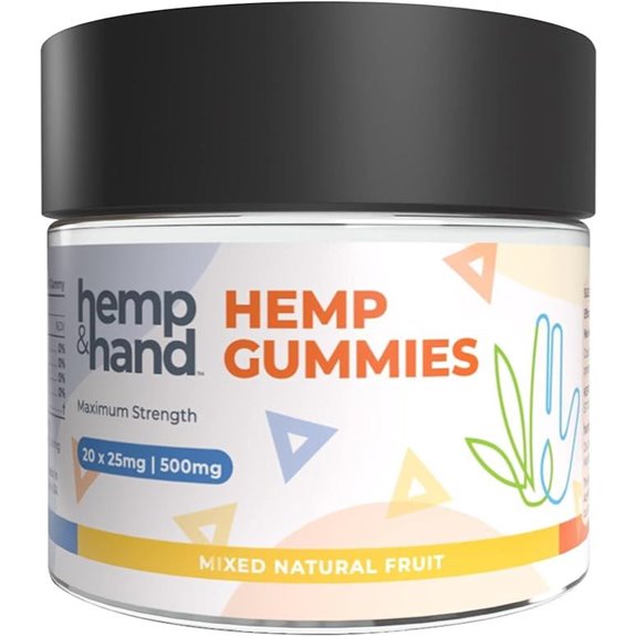 Hemp Gummies 500mg Max Strength for Adults