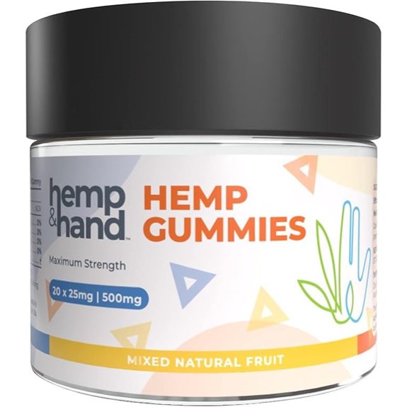 Hemp Gummies 500mg for Adults - Max Strength