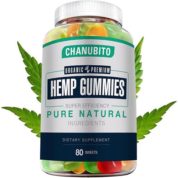 Hemp Gummies for Pain Sleep Anxiety 100% Natural