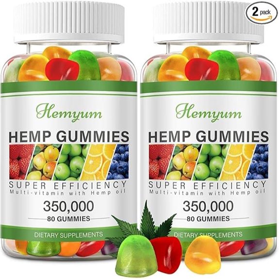 Hemp Gummies 2 Packs for Sleep and Pain Relief