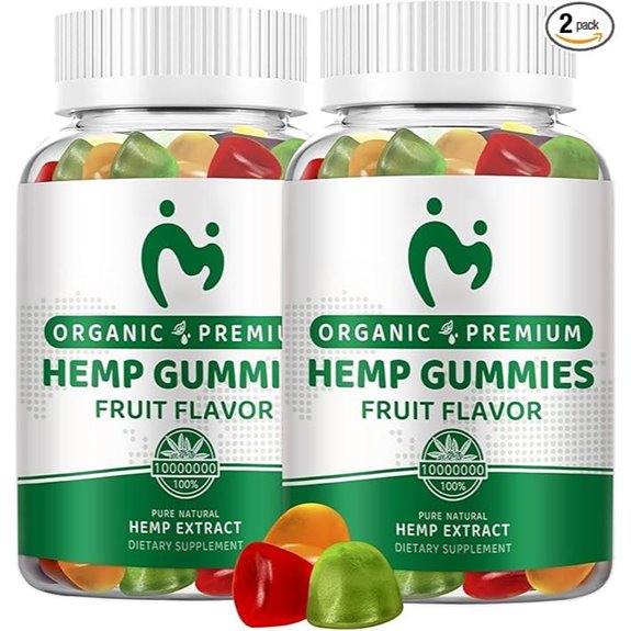 Hemp Gummies for Pain Sleep Anxiety (2 Pack)