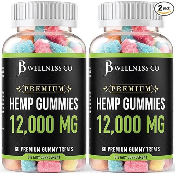 Hemp Gummies Premium 12,000 with Omegas (USA)