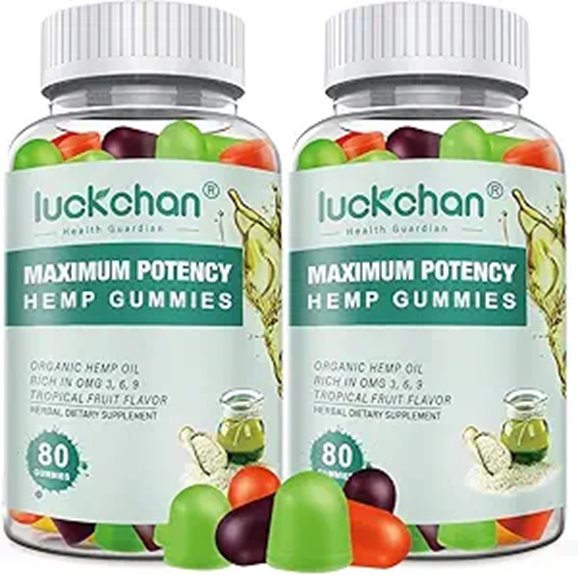 High Potency Hemp Gummies for Sleep Pain Anxiety (2-Pack)