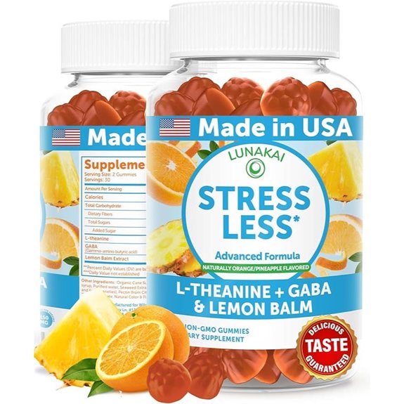 Lunakai Calm & Stress Gummies: GABA & L-Theanine (60ct)
