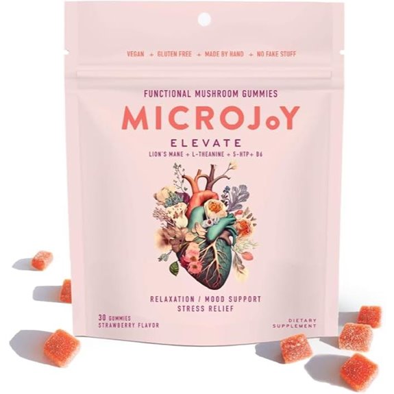 Microjoy Elevate Mood Gummies with L-Theanine 30ct Strawberry