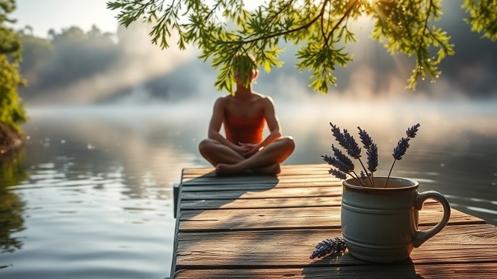 mindful breathing and herbal remedies