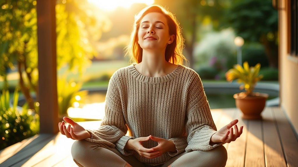 mindful breathing and mood journaling routine