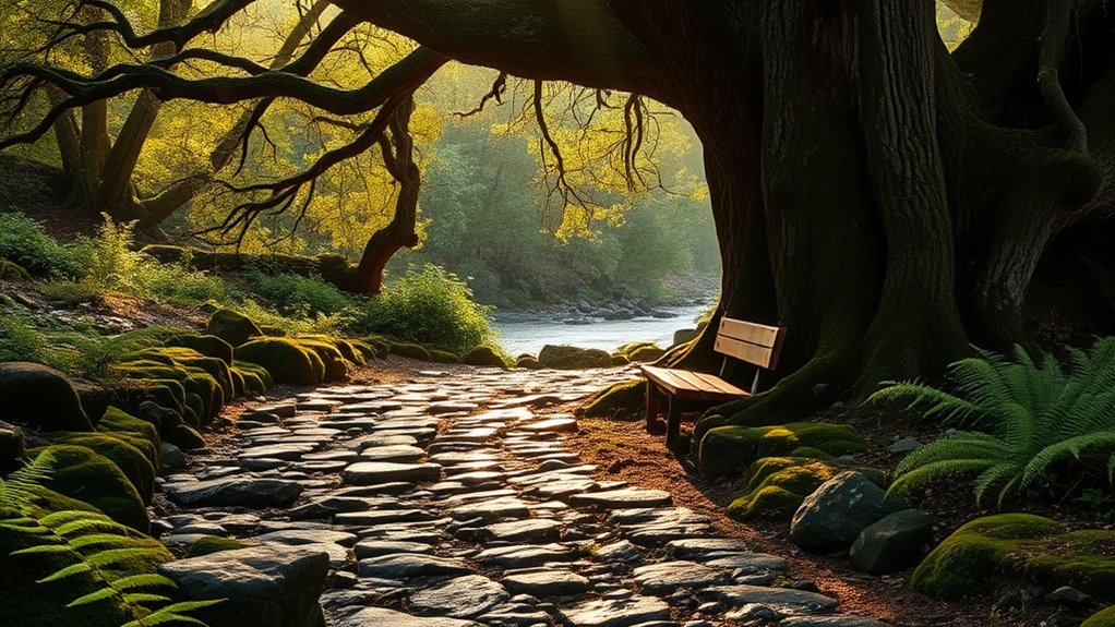 mindful breathing nature walk routine