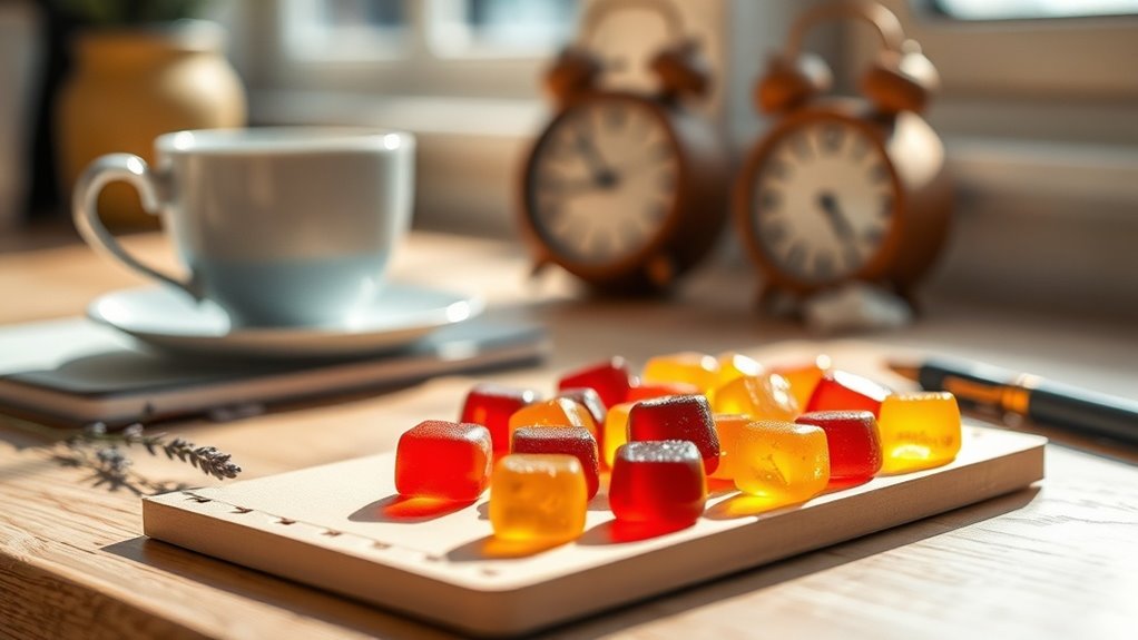 mindful gummy routine timing and tracking