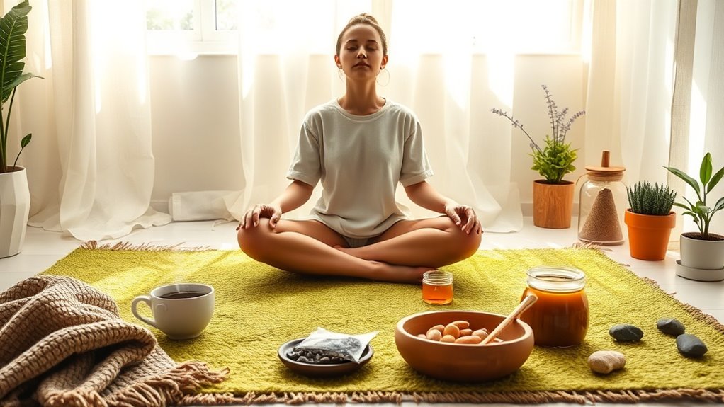 mindfulness and herbs modulate stress