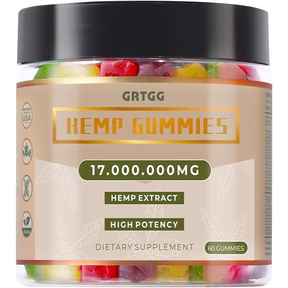 Natural Hemp Gummies with Fruit Flavors Peaceful Body