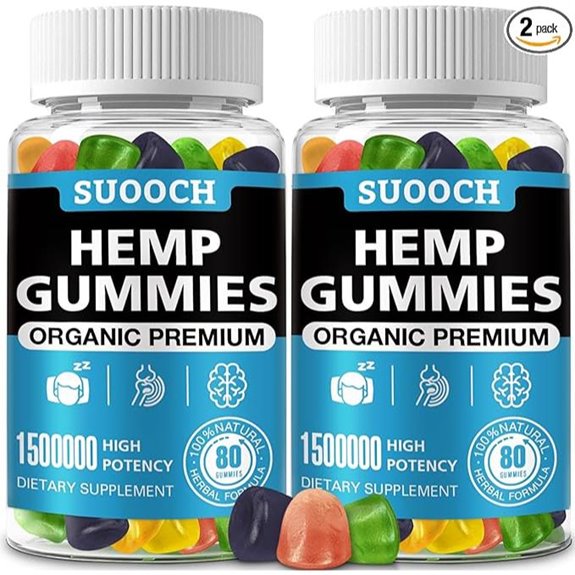 Natural Hemp Gummies – High Potency (2-Pack)