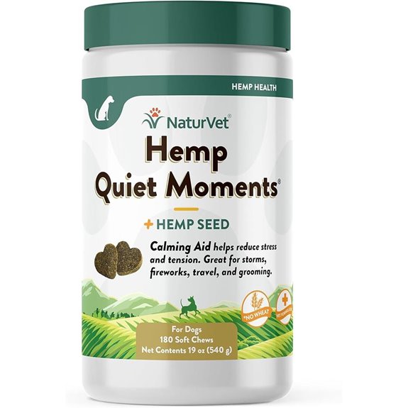 NaturVet Quiet Moments Calming Aid for Dogs (180 Chews)