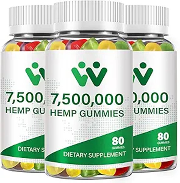 Organic Hemp Gummies High Potency 3-Pack 240 Gummies