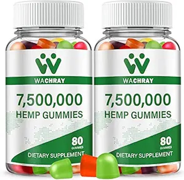 Premium Hemp Gummies: Sleep Anxiety & Pain Relief (2-Pack)
