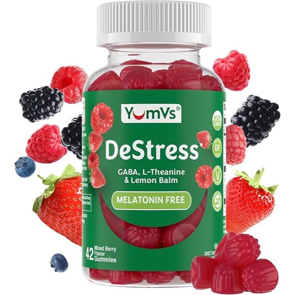 YumV’s De-Stress Gummies with GABA and Lemon Balm